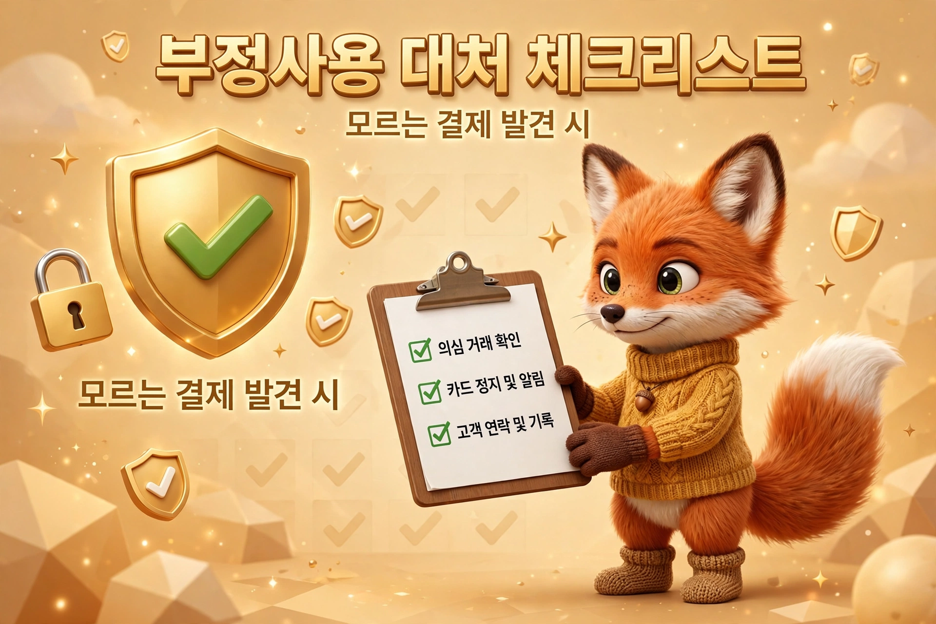 현대카드 분실 후 부정사용 대처 체크리스트