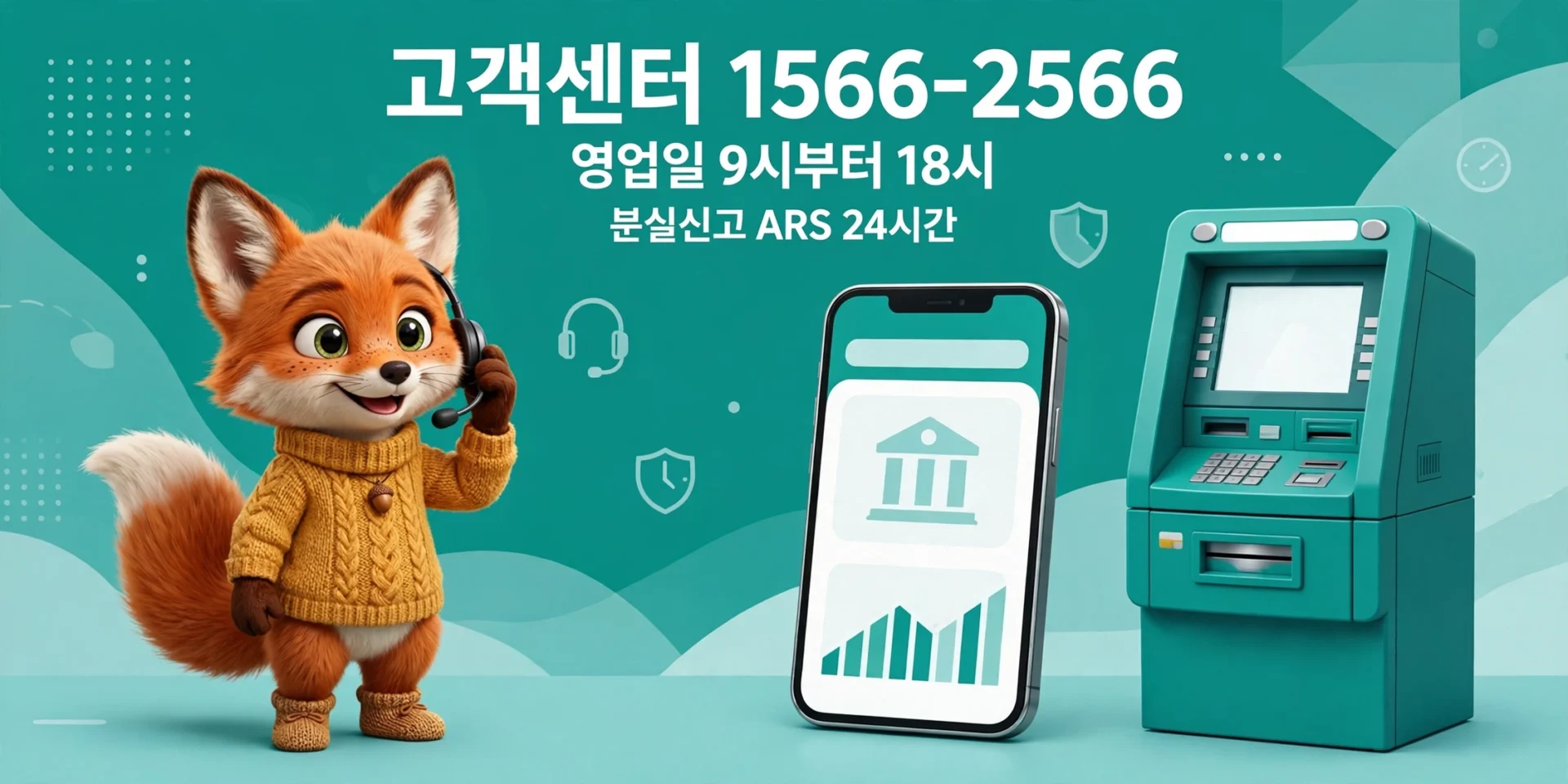 IBK기업은행 고객센터 1566-2566 — 영업일 9시부터 18시, 분실신고 ARS 24시간