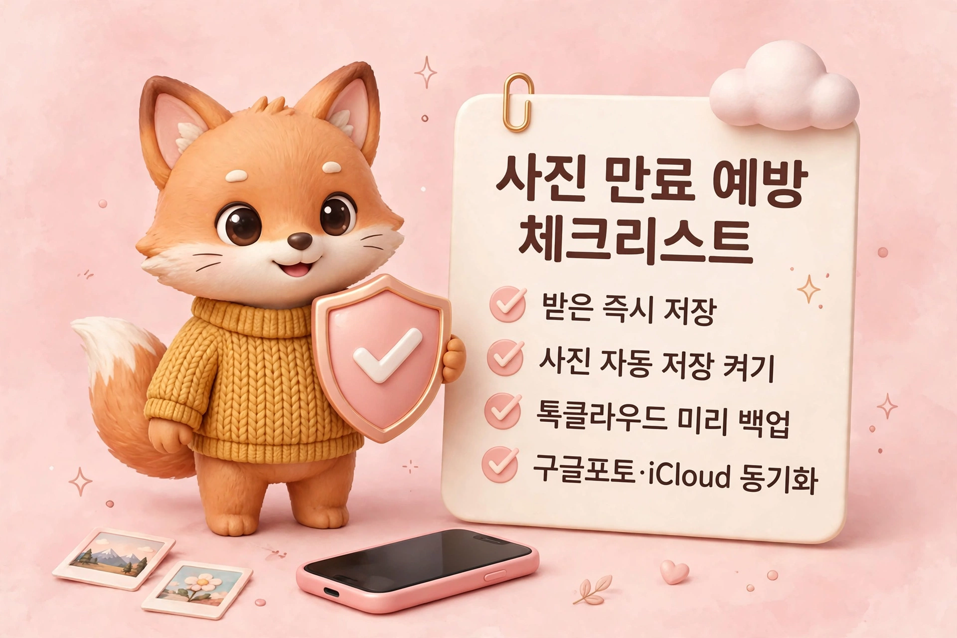 카톡 사진 만료 예방 체크리스트