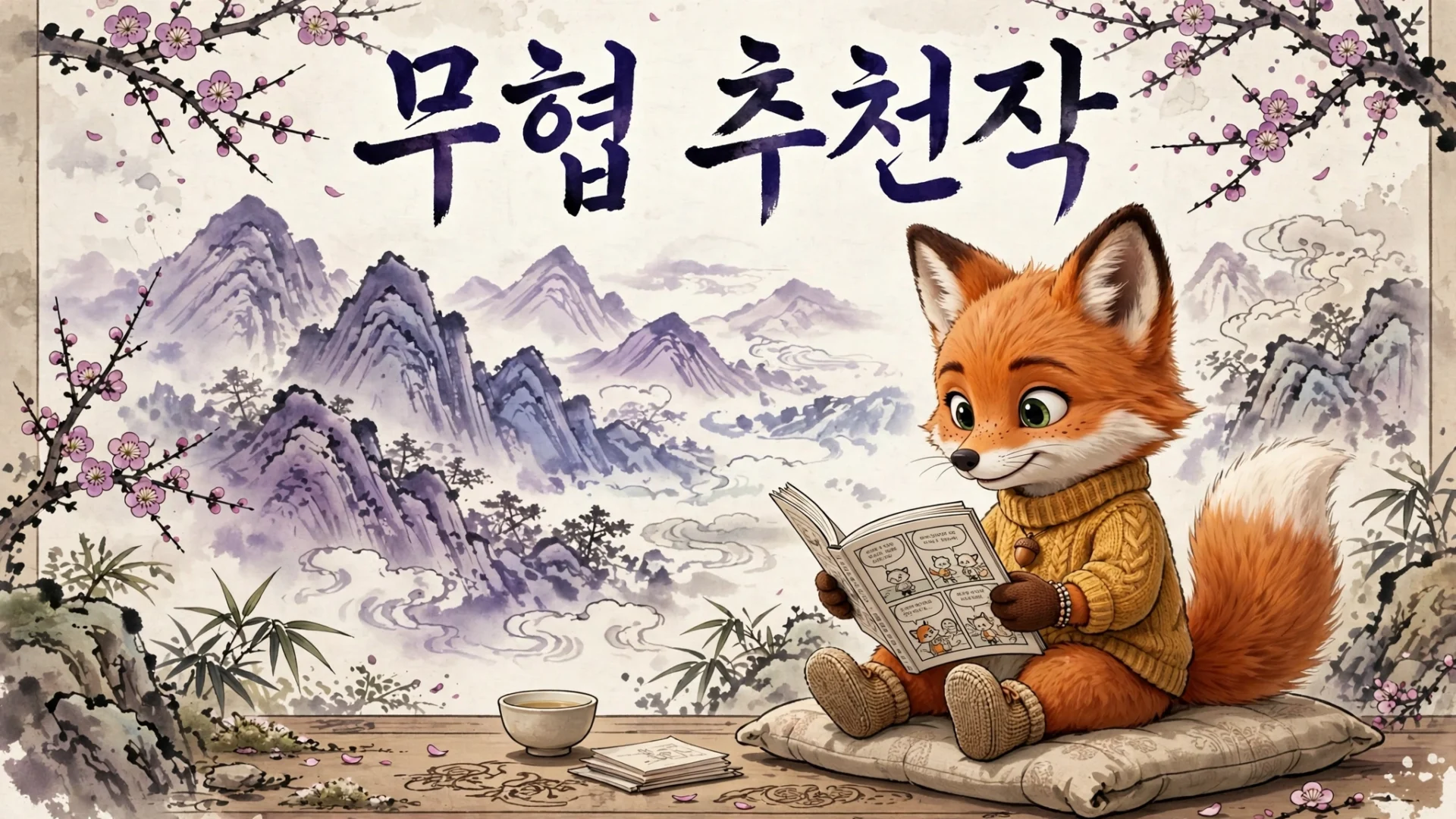 카카오웹툰 무협 추천작 이미지