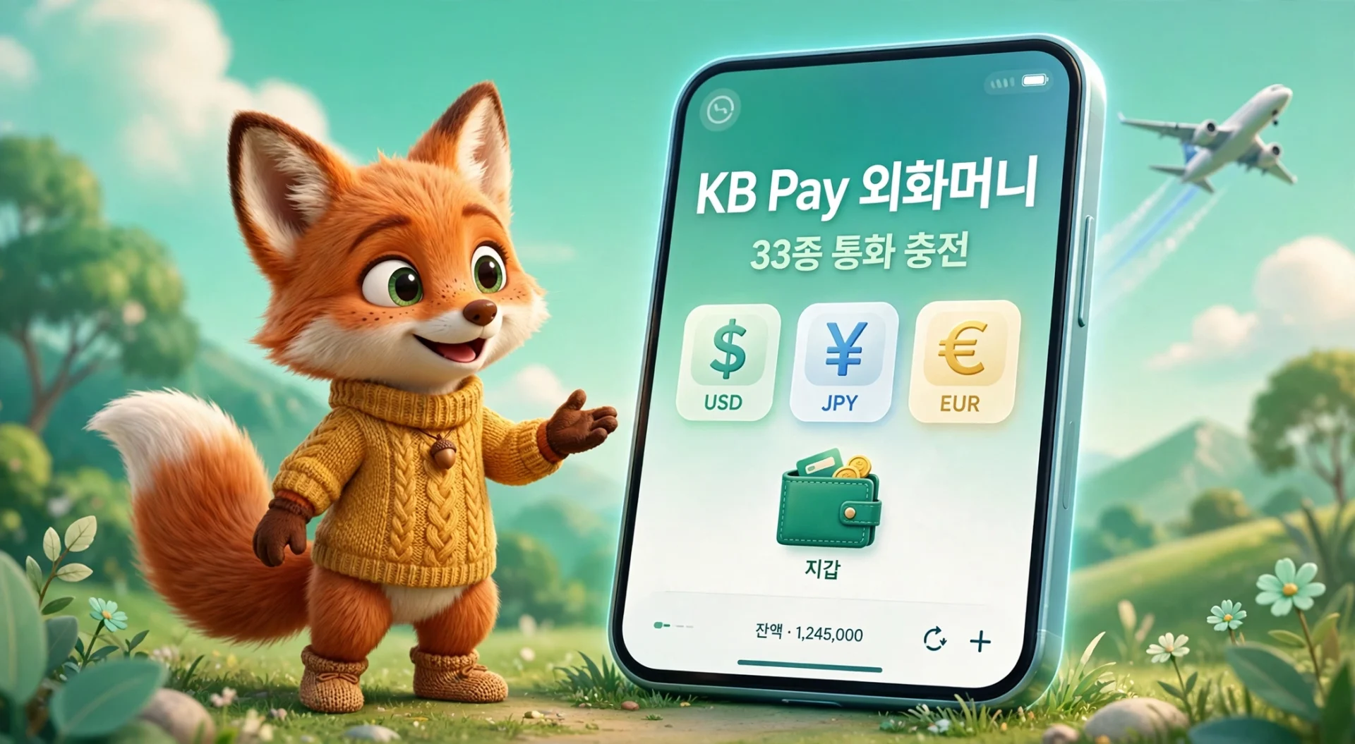 KB Pay 외화머니 33종 통화 충전