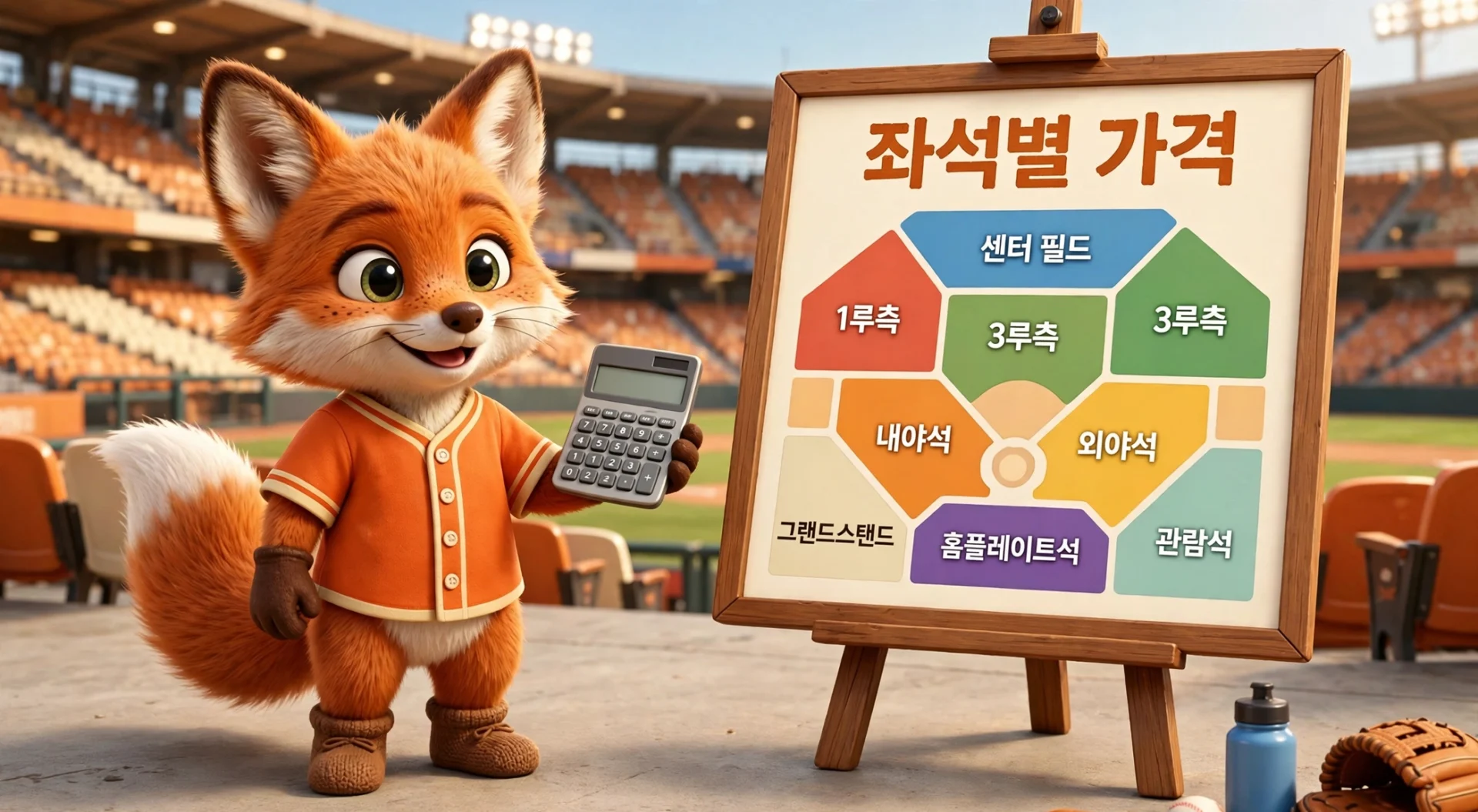 준플레이오프 좌석 등급별 가격 안내 보드