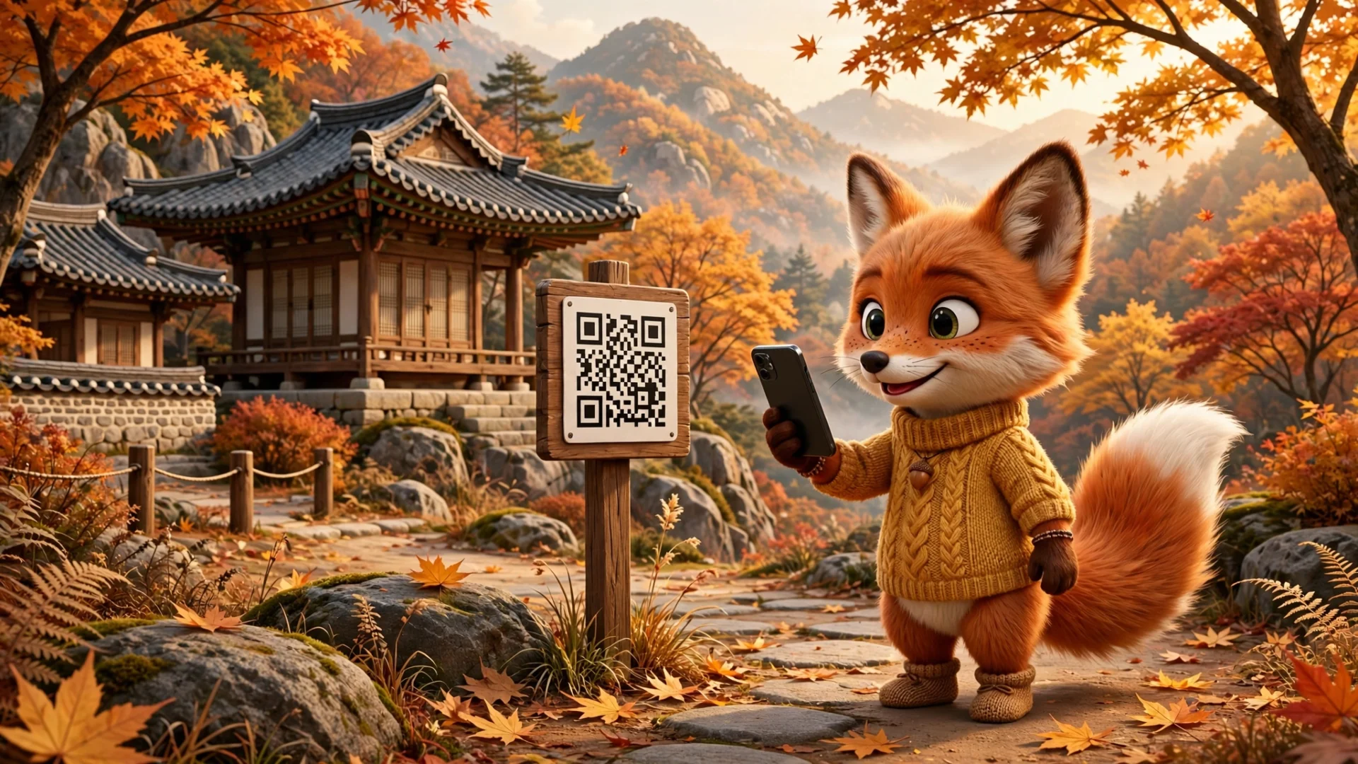 코레일 여행가는 달 QR 인증 방법 지정 관광지 여우 캐릭터