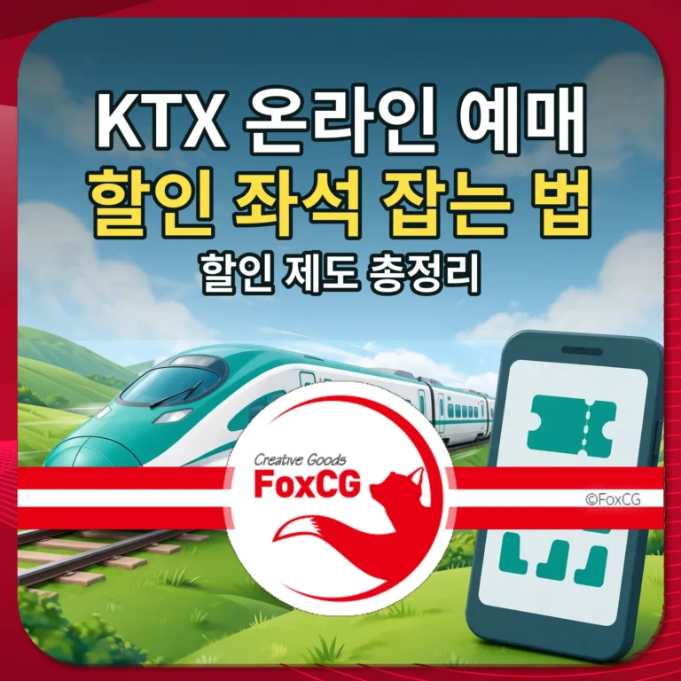 KTX 온라인 예매 할인 좌석 잡는 법 할인 제도 총정리 썸네일