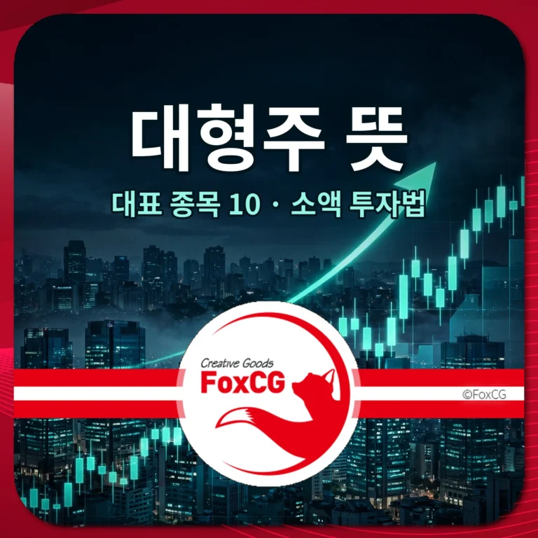 대형주 뜻 대표 종목 10 소액 투자법 썸네일