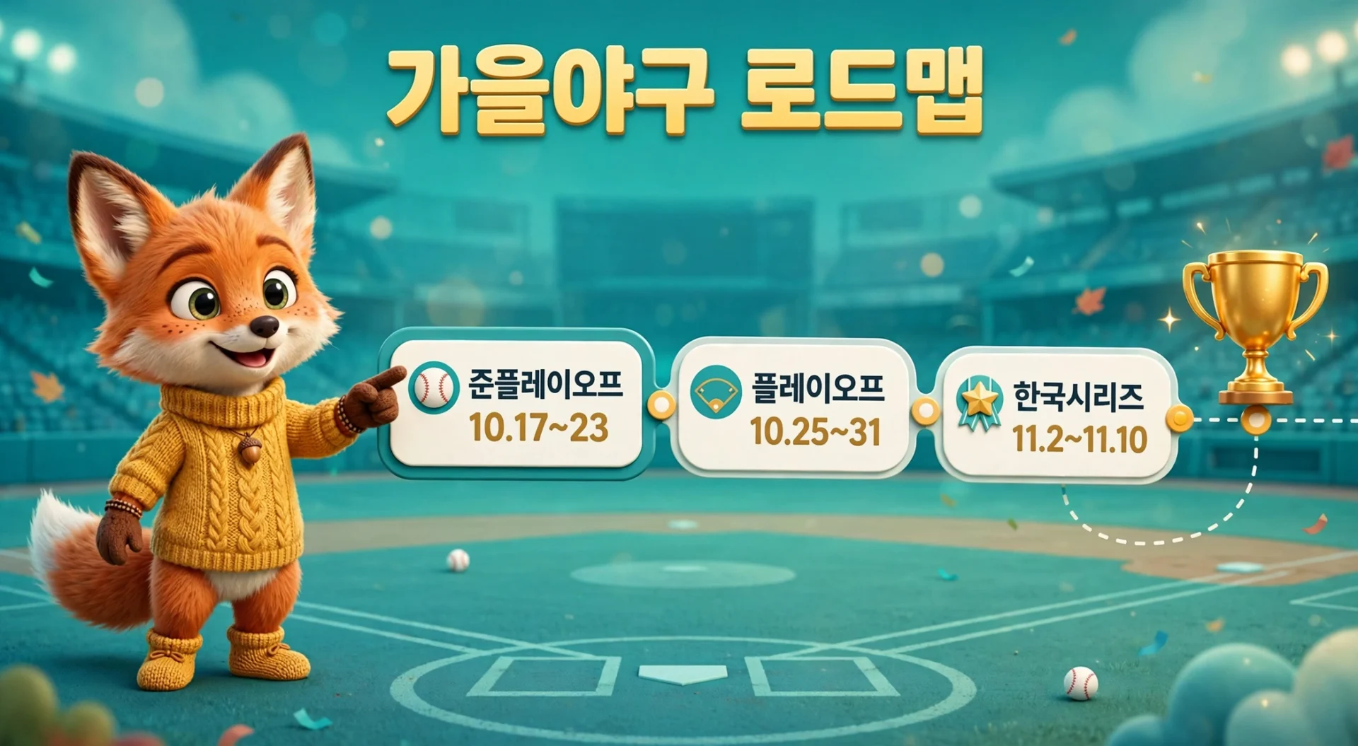 2026 가을야구 로드맵 일정 안내 이미지