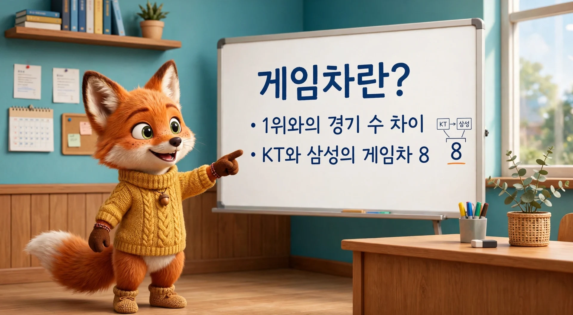 프로야구 게임차 보는 법 안내 이미지