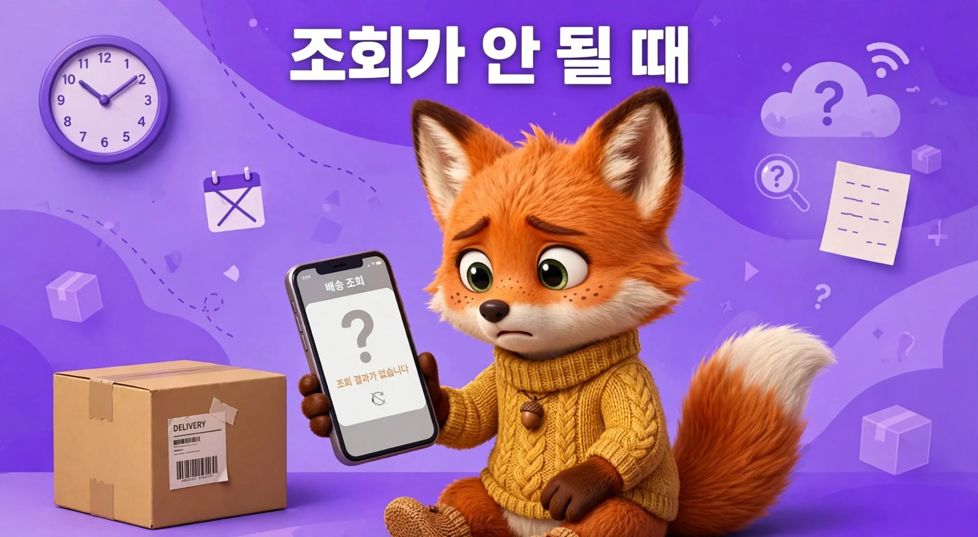 로젠택배 조회가 안 될 때