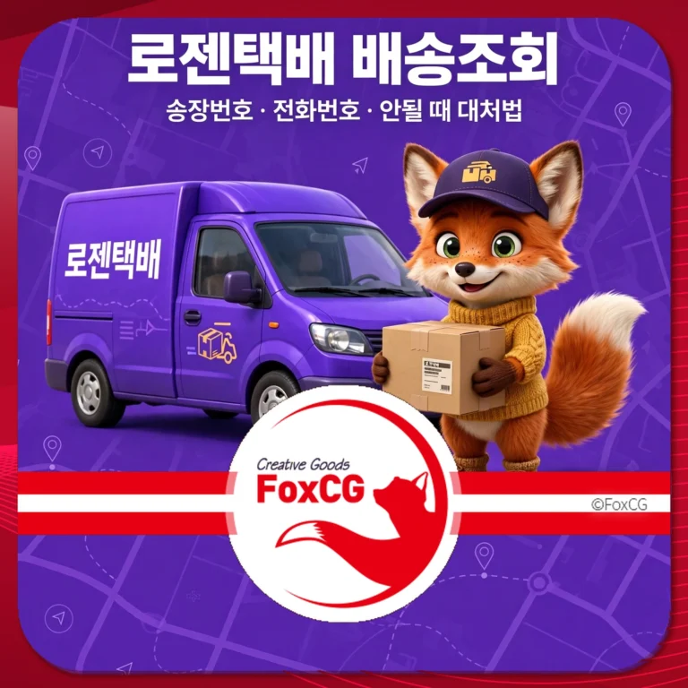 로젠택배 배송조회 송장번호 전화번호 안될 때 대처법 썸네일