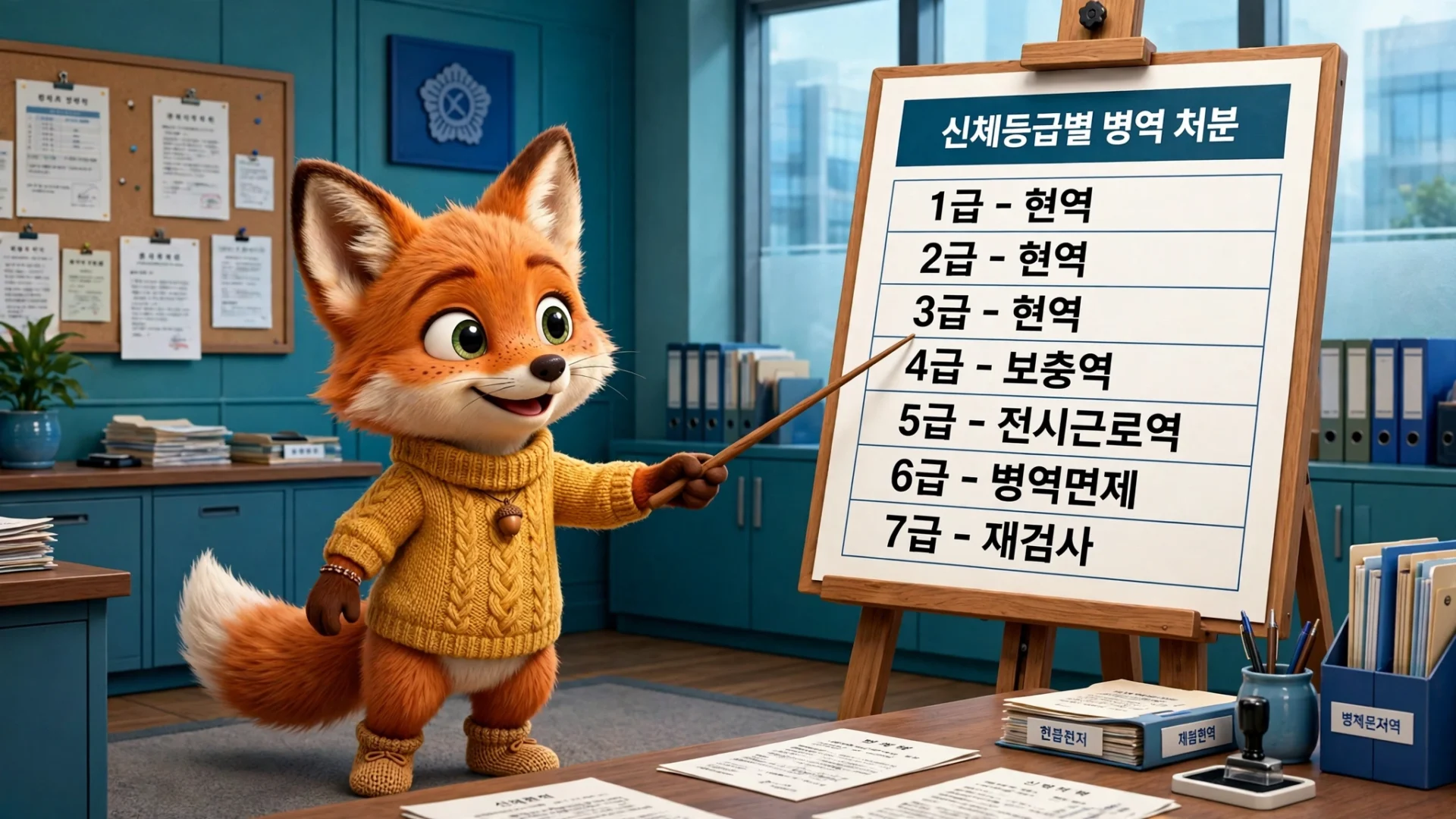 신체등급 판정 기준