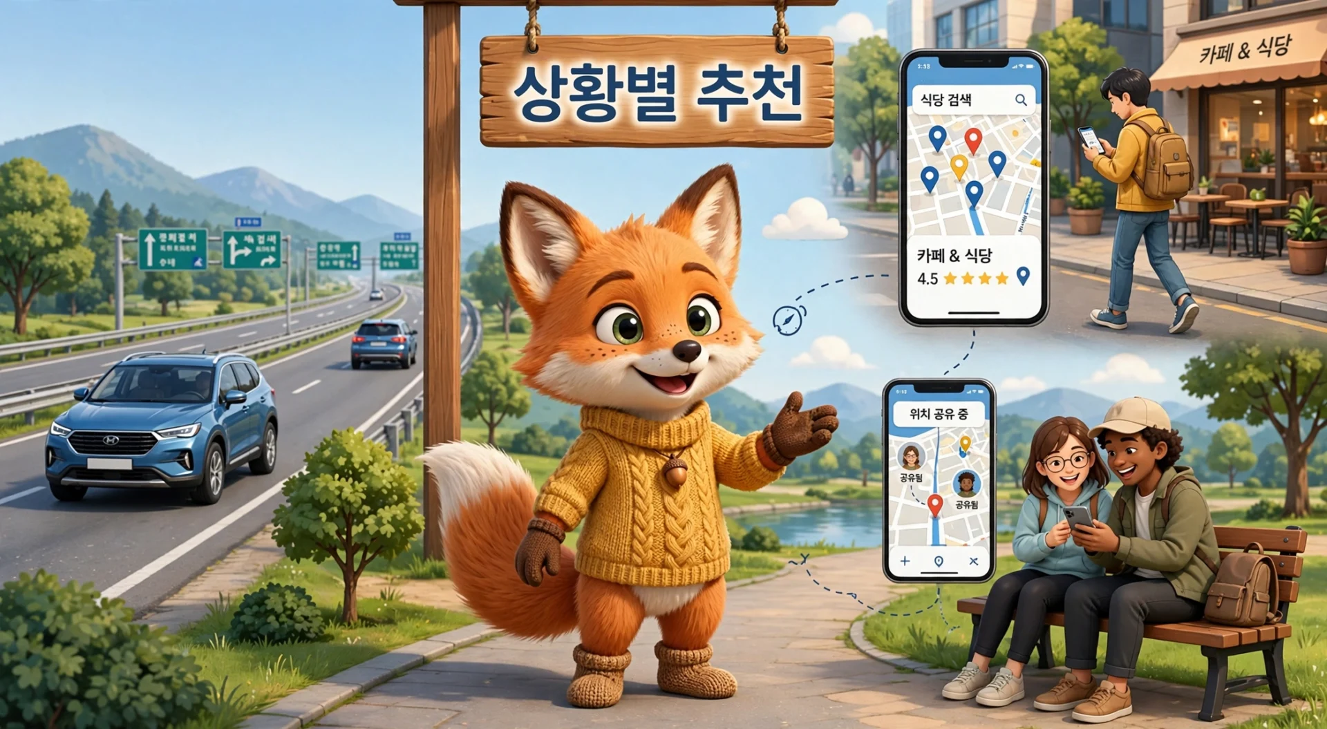 상황별 내비게이션 추천 안내
