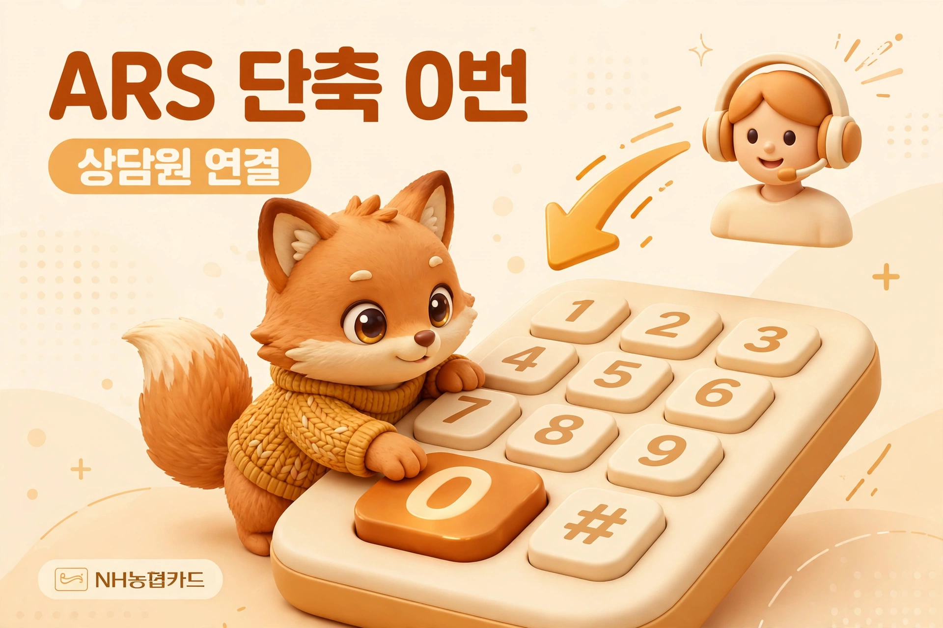 농협카드 ARS 단축 연결 방법 안내