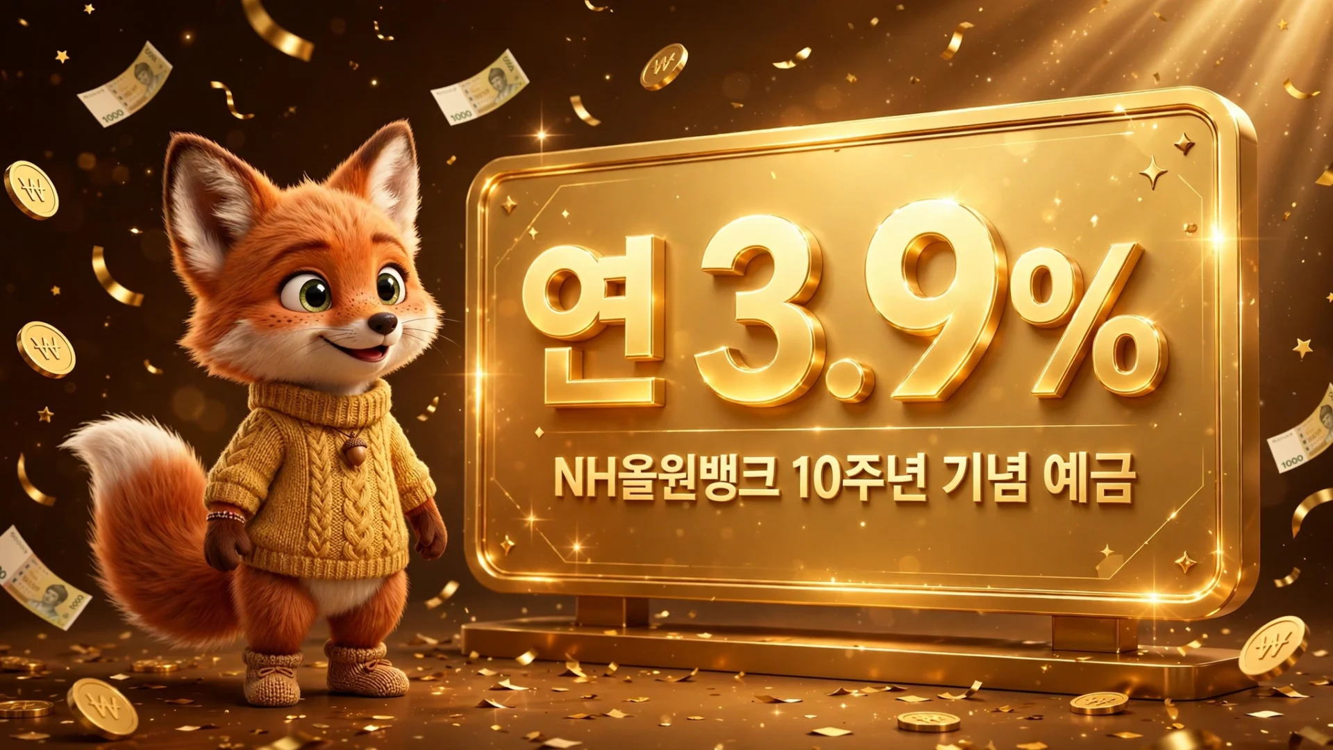 NH농협은행 특판예금 연 3.9% 안내 이미지