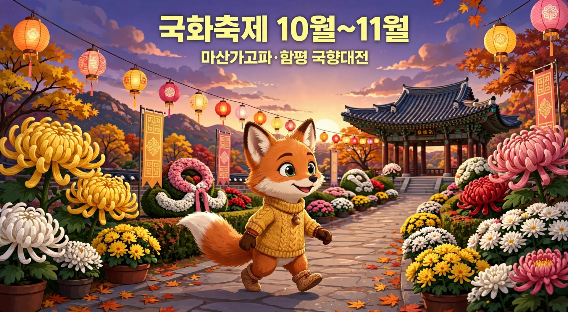 국화축제 마산가고파 함평 국향대전 안내 이미지