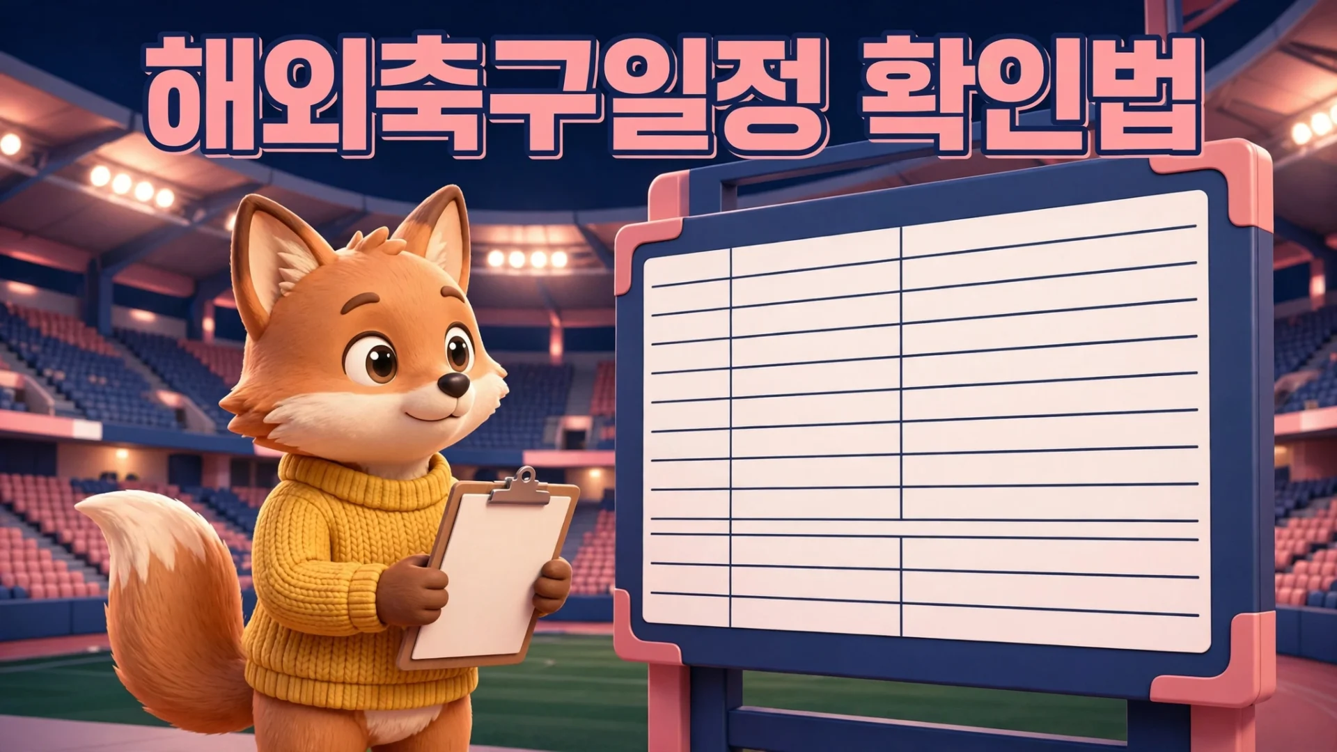 해외축구일정 확인법 개요