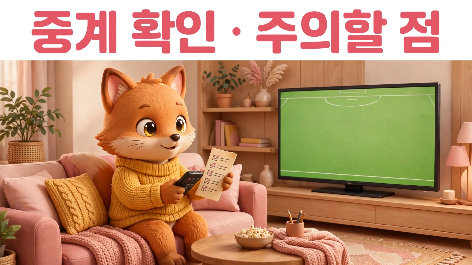 해외축구 중계 확인 주의점
