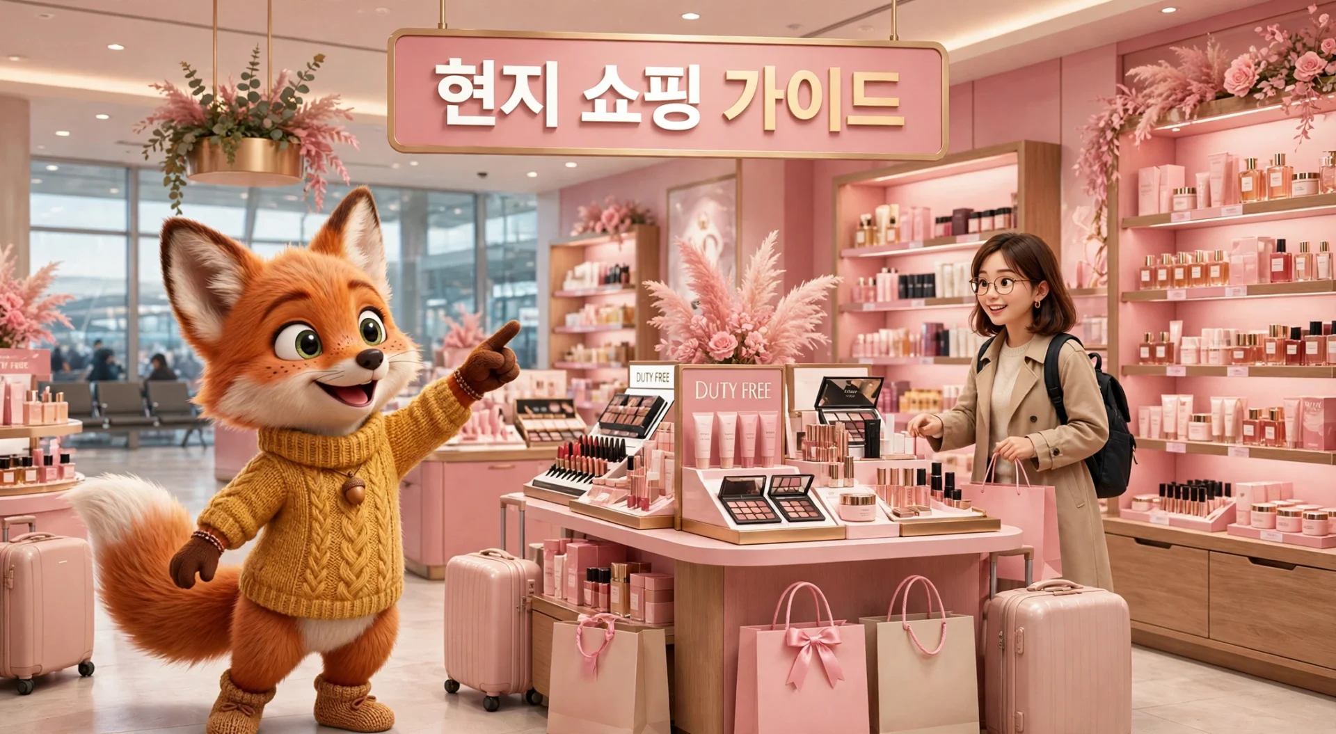 해외여행 현지 쇼핑 가이드 면세점과 여우 가이드