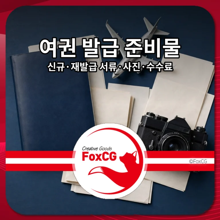 여권 발급 준비물 신규 재발급 서류 사진 수수료