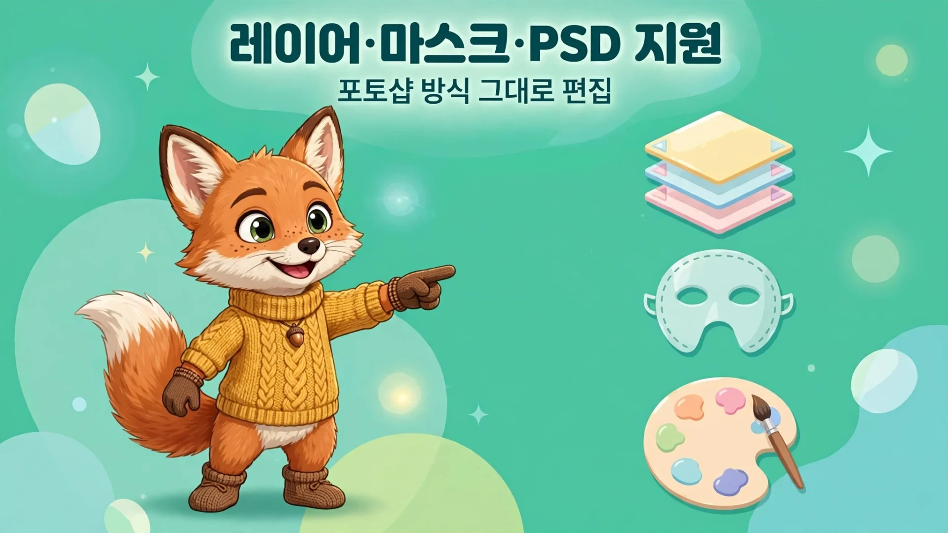 PhotoCraft 레이어 마스크 PSD 지원 일러스트