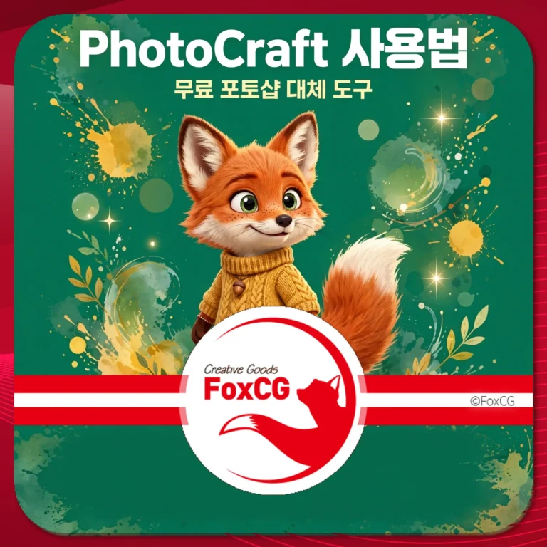 PhotoCraft 사용법 무료 포토샵 대체 도구 썸네일