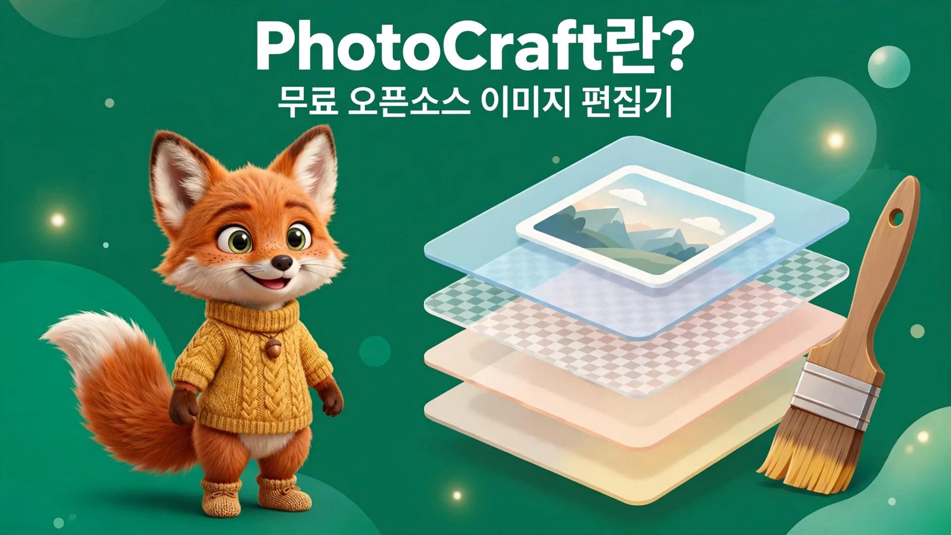 PhotoCraft란 무료 오픈소스 이미지 편집기 일러스트