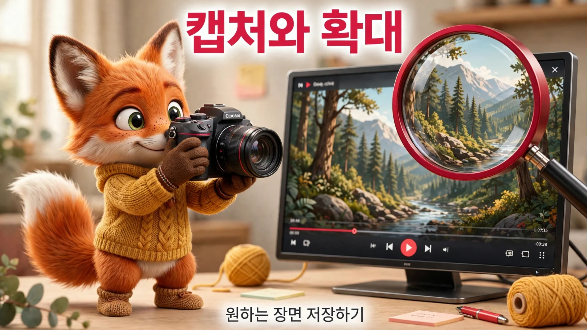 팟플레이어 캡처와 확대
