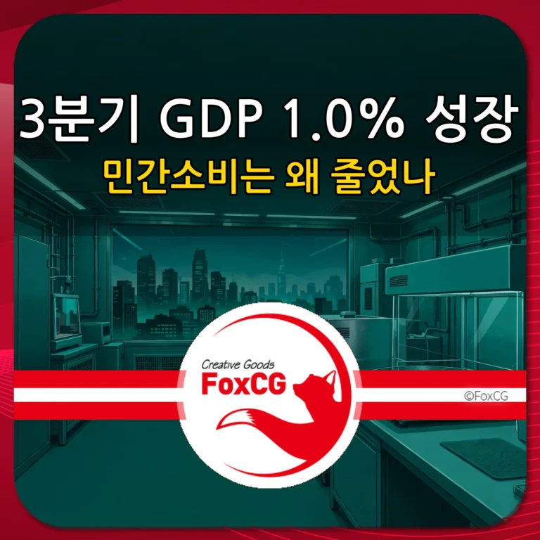 3분기 GDP 1.0% 성장, 민간소비는 왜 줄었나 썸네일