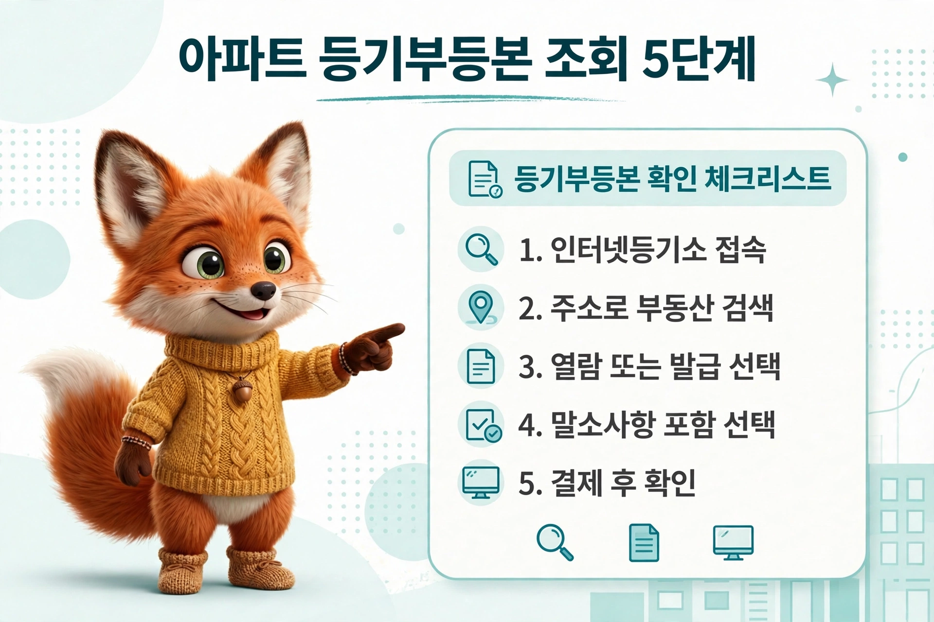 아파트 등기부등본 조회 5단계 안내
