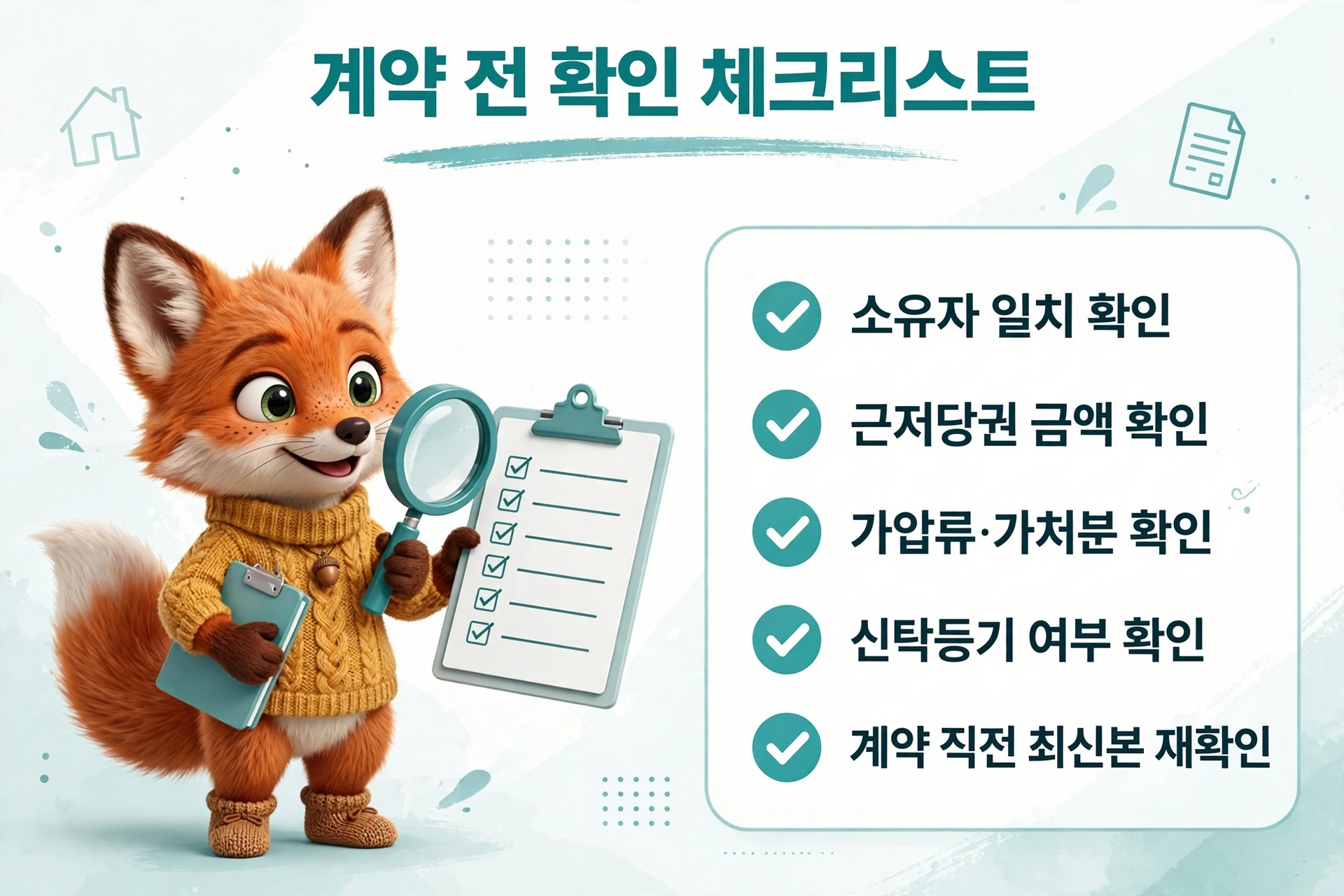 아파트 등기부등본 계약 전 확인 체크리스트