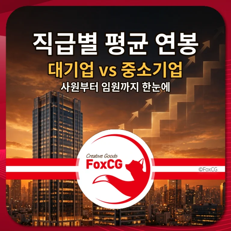 직급별 평균 연봉 대기업 vs 중소기업 썸네일
