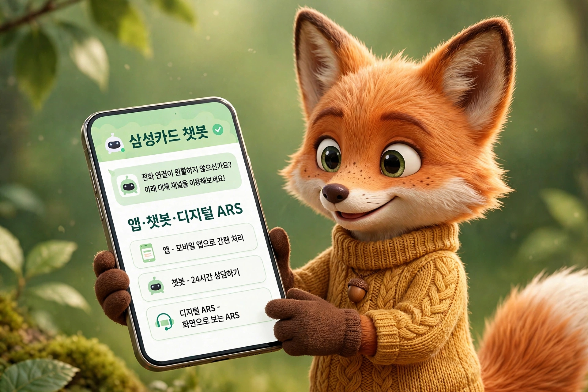 삼성카드 고객센터 대체 채널 앱 챗봇 디지털 ARS 안내