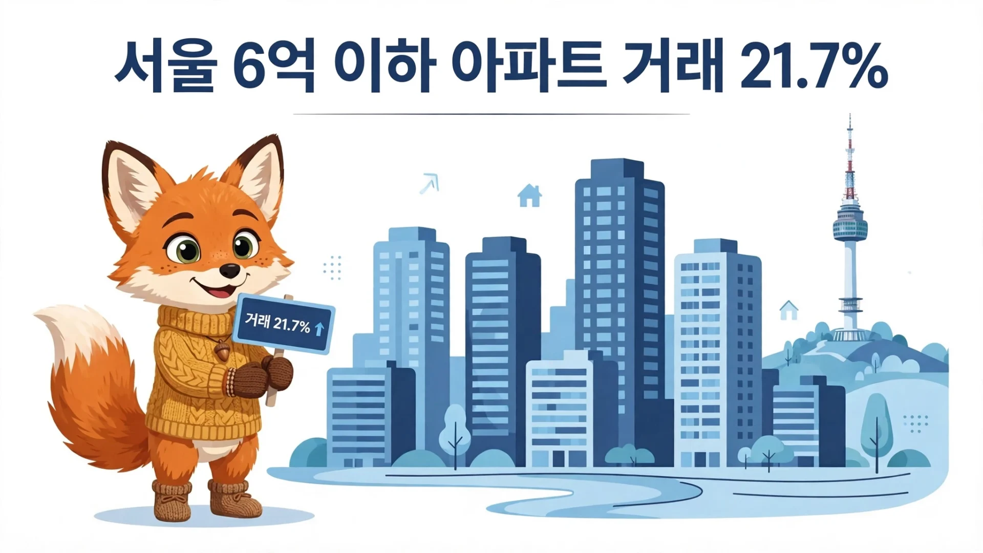 서울 6억 이하 아파트 거래 21.7% 개요