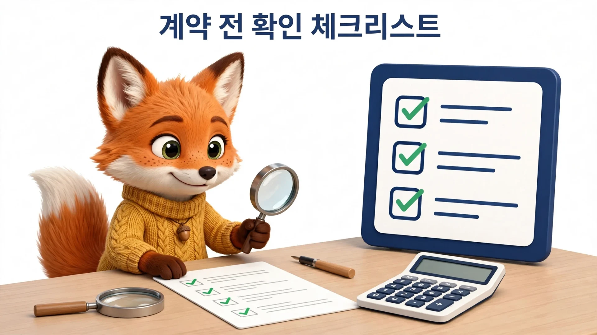 디딤돌 대출 계약 전 확인 체크리스트