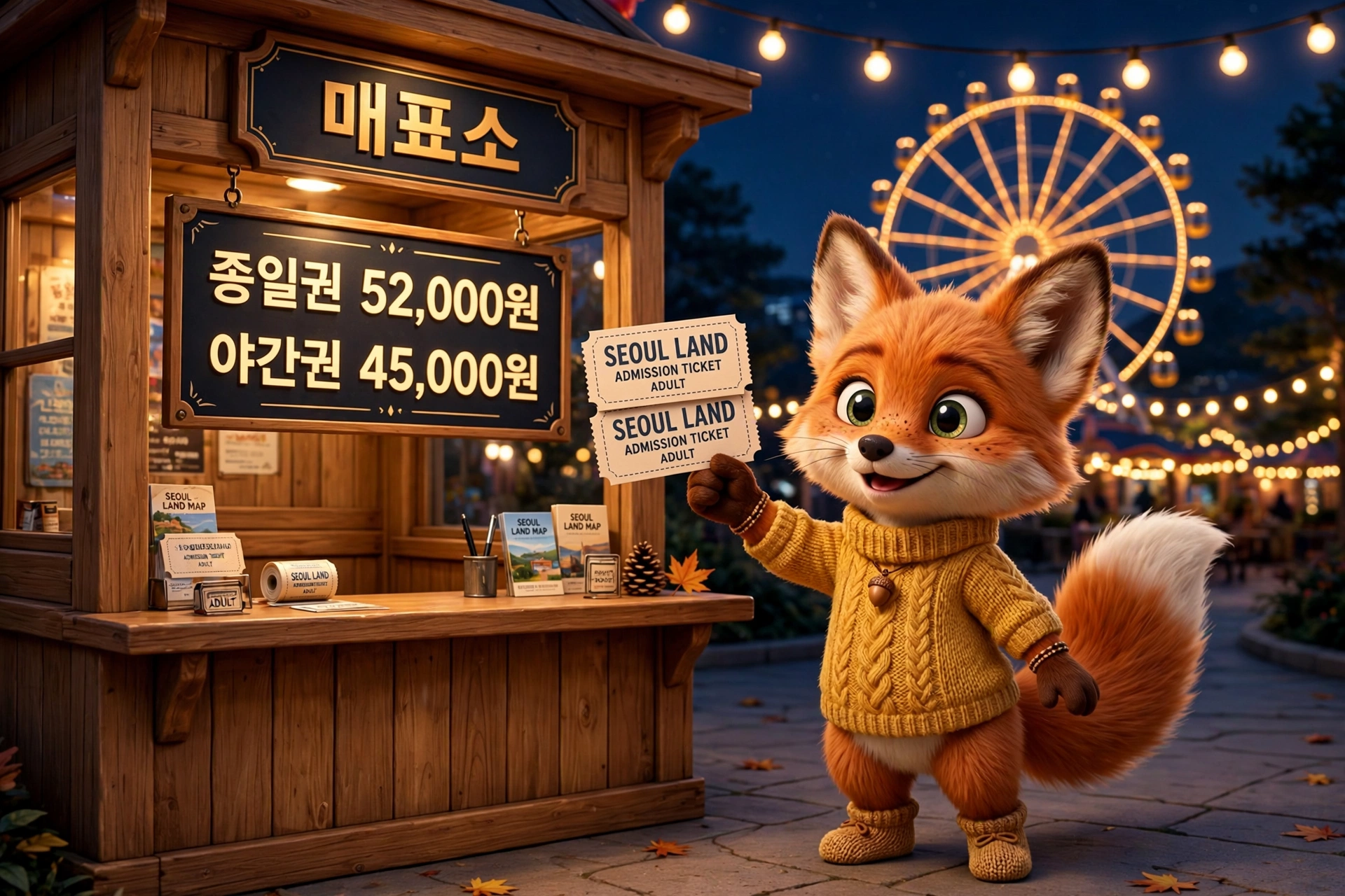 서울랜드 요금표 안내