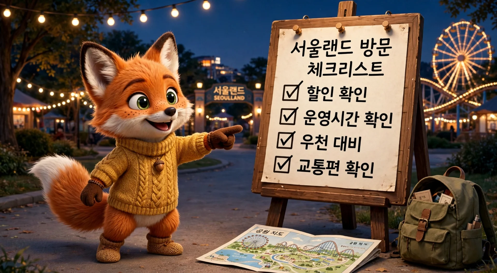 서울랜드 방문 체크리스트