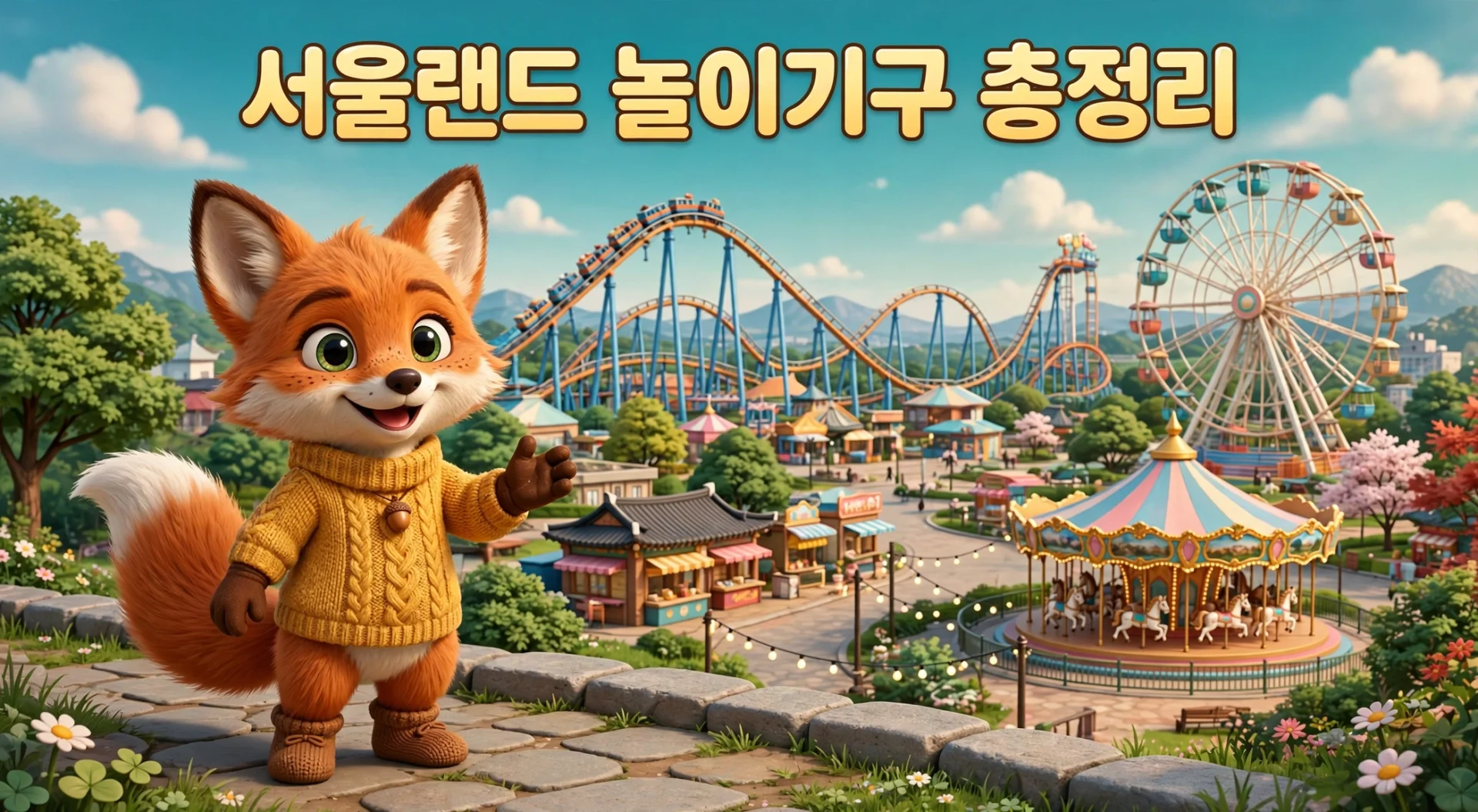 서울랜드 놀이기구 전체 안내