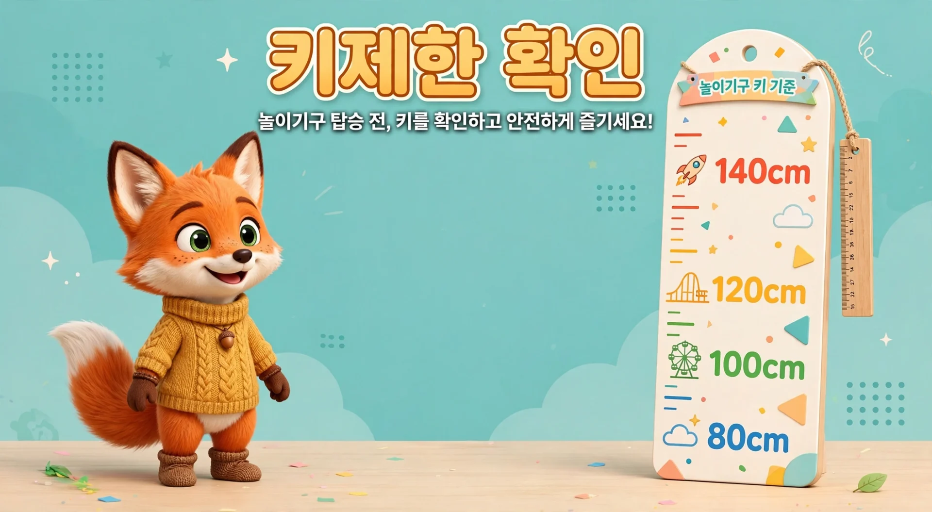 서울랜드 놀이기구 키제한 안내