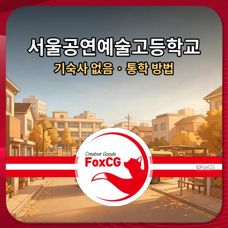 서울공연예술고등학교 기숙사 없음 통학 방법 썸네일