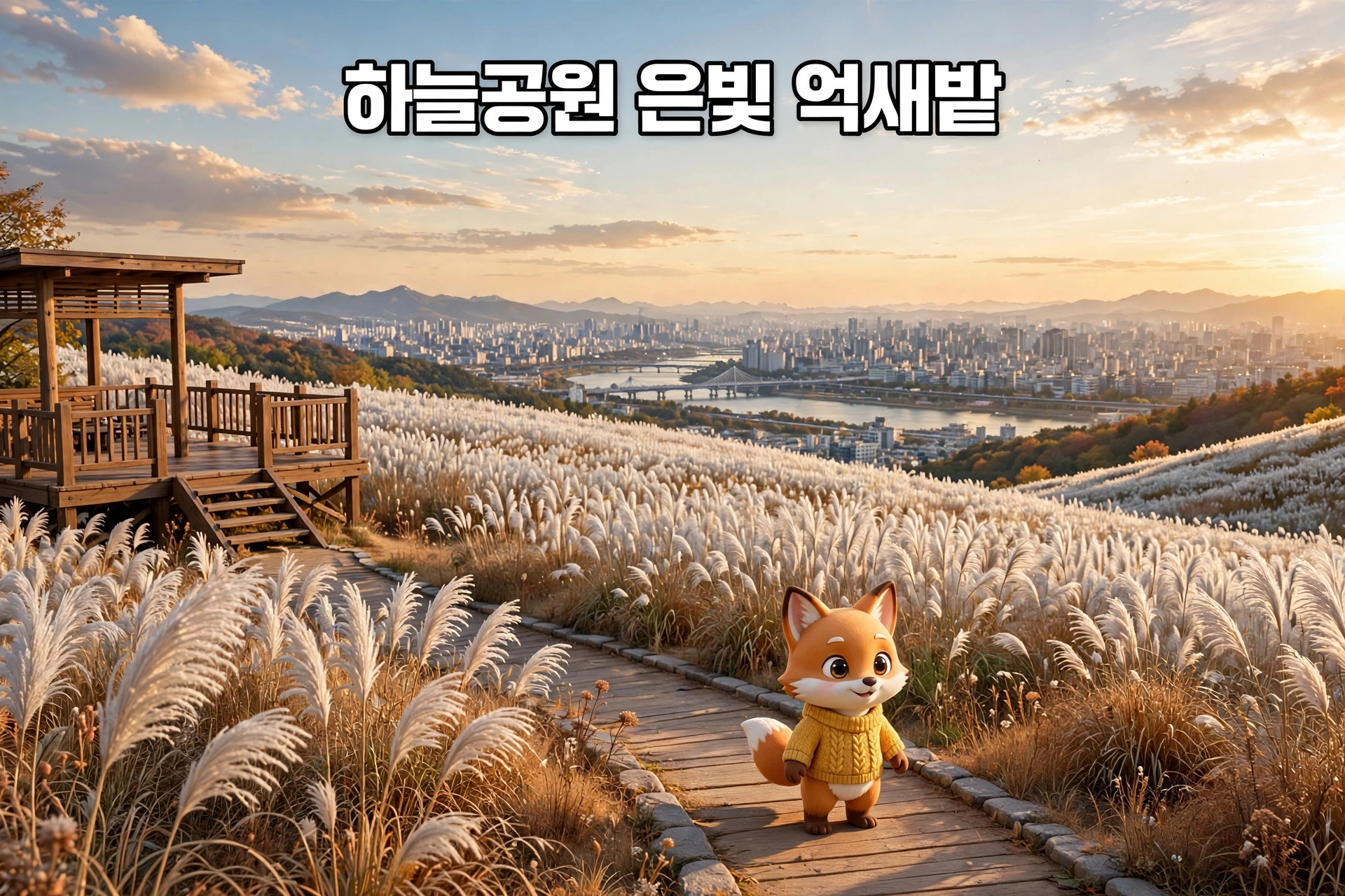 하늘공원 은빛 억새밭 전경