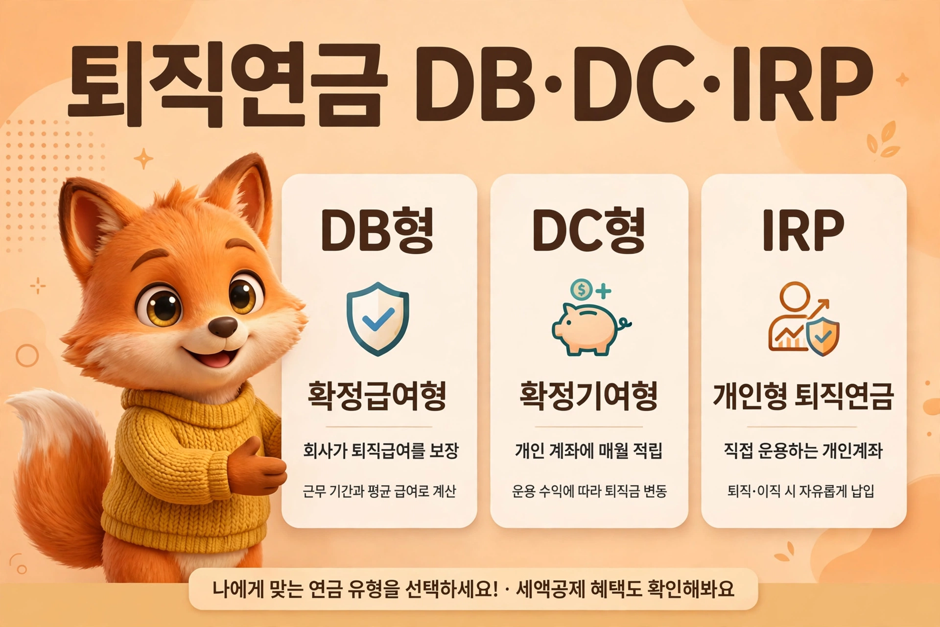 퇴직연금 DB DC IRP