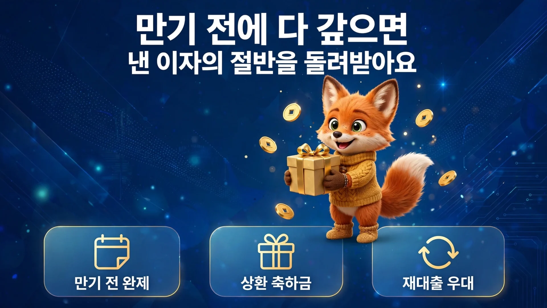 불법사금융예방대출 이자 환급 구조 — 만기 전 완제 시 납입 이자 50% 지원