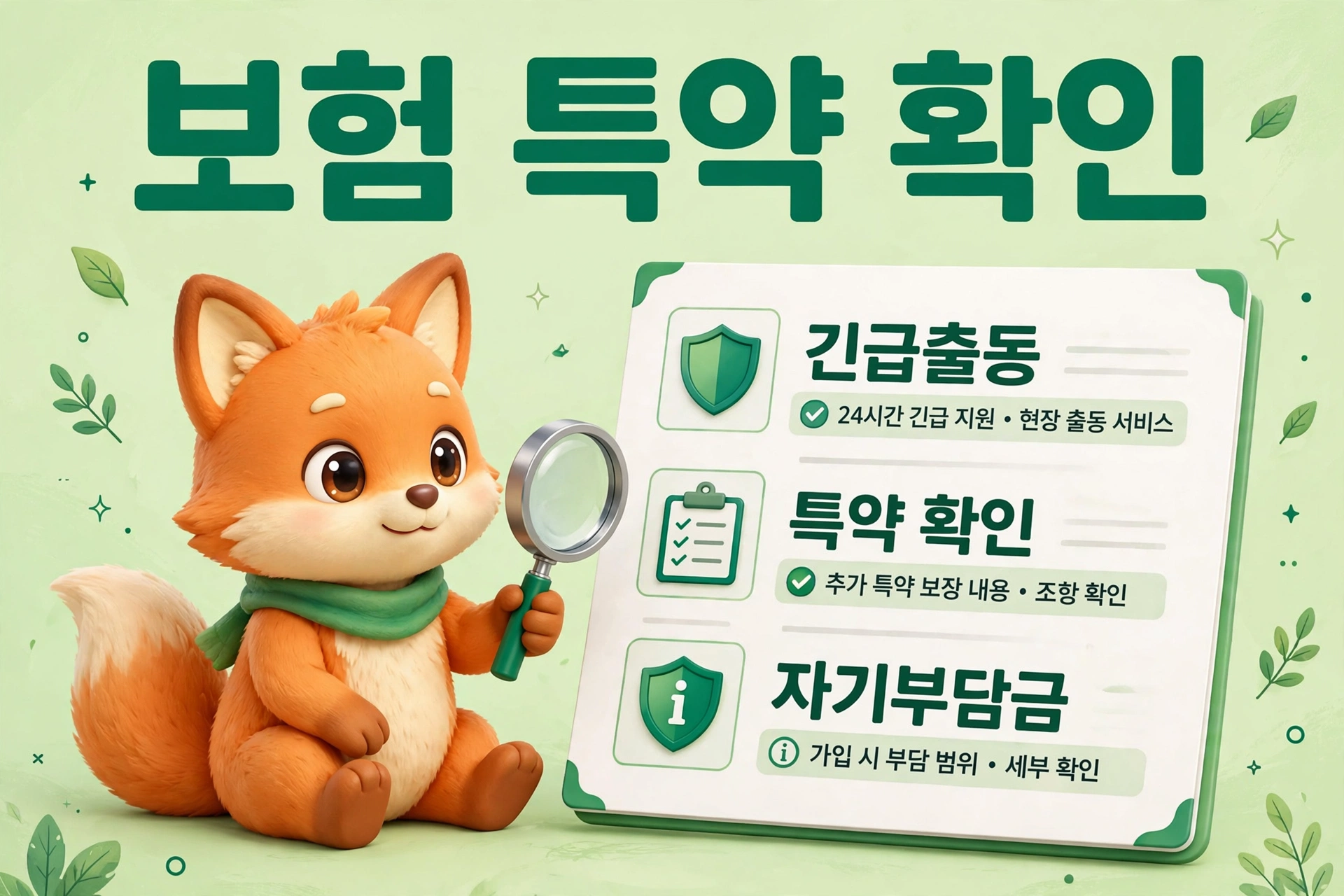 스마트키 분실 보험 처리 안내