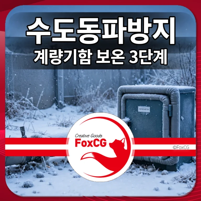 수도동파방지 썸네일 — 계량기함 보온 3단계