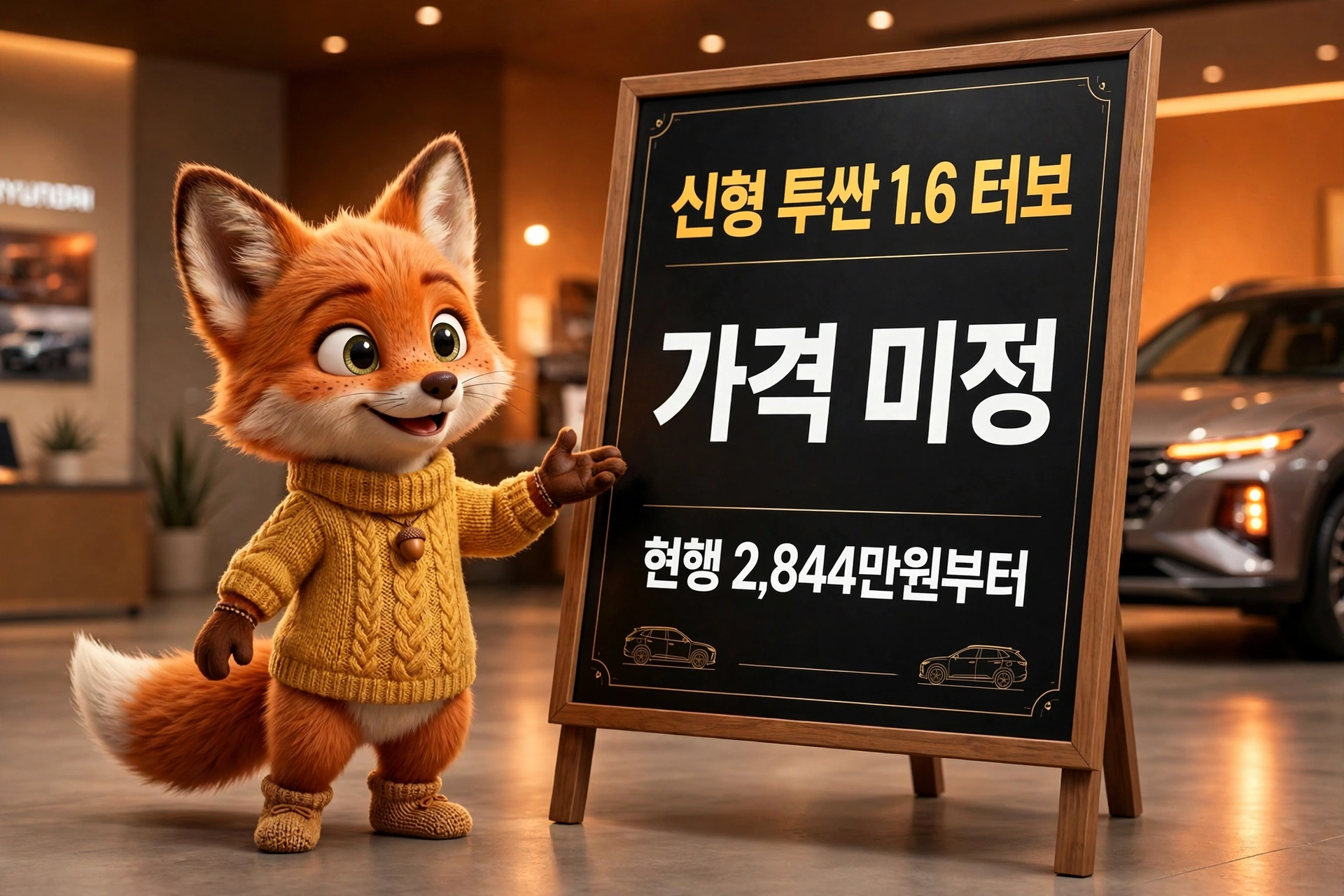 신형 투싼 1.6 터보 가격 미정 안내