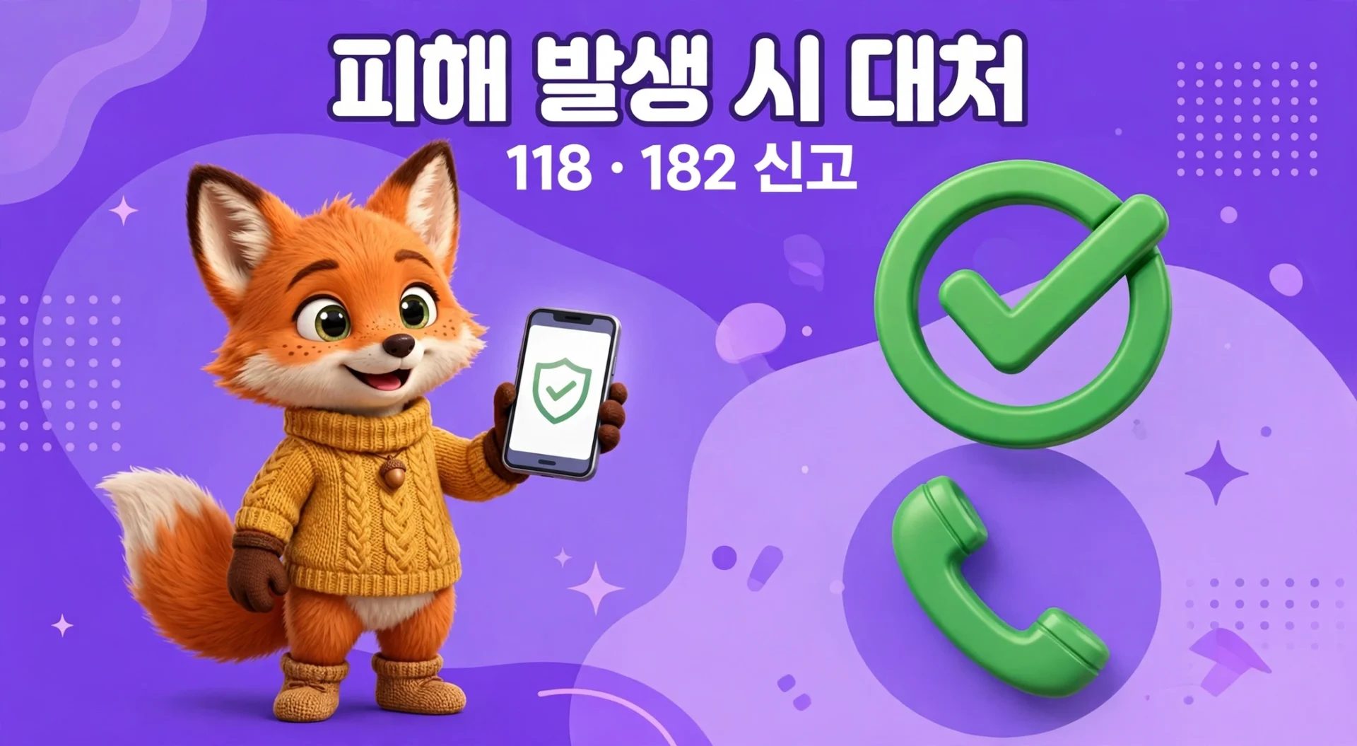 피해 발생 시 대처법 안내