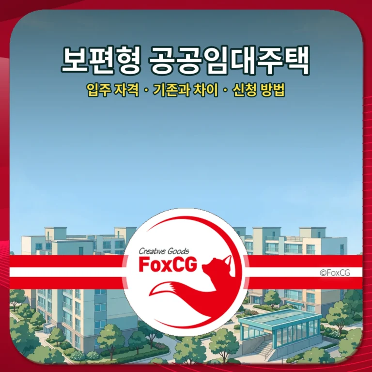 보편형 공공임대주택 입주 자격·기존 공공임대와 차이·신청 방법 썸네일