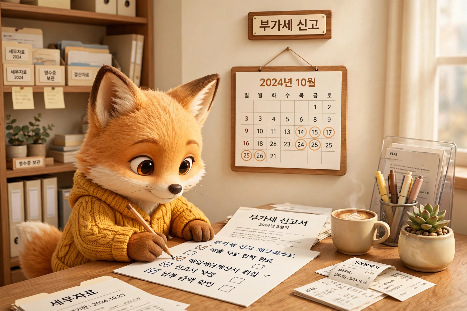 위하고 부가세 신고 방법 안내