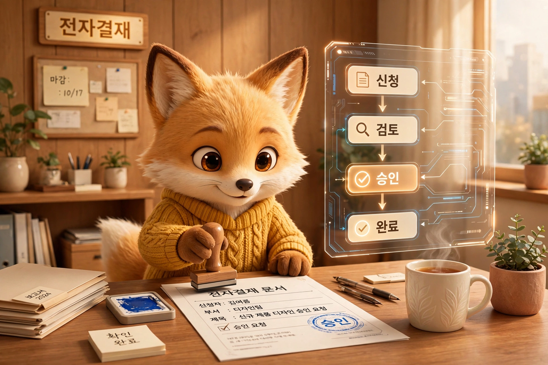 위하고 전자결재 사용법 안내