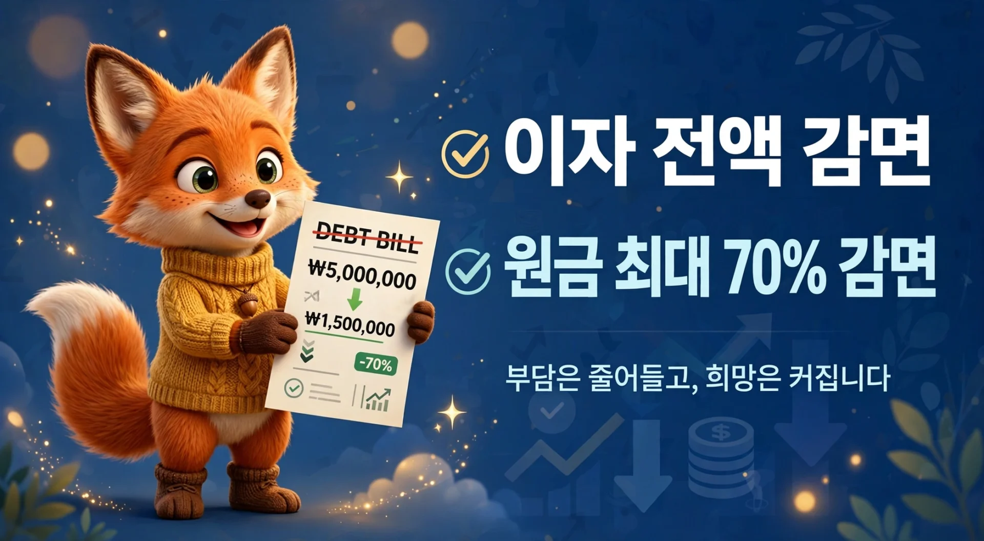 개인워크아웃 조정 내용 안내