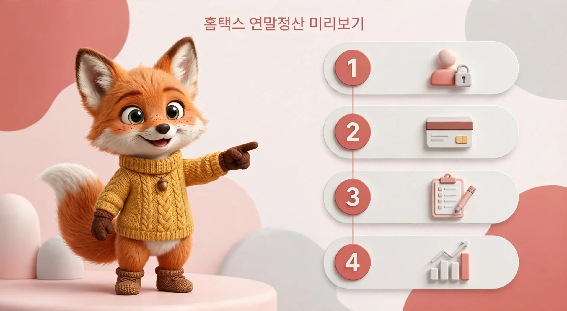 연말정산 미리보기 사용 단계 안내